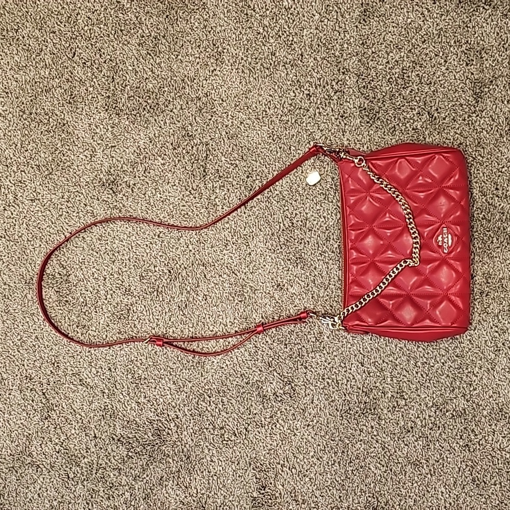 Coach red bag